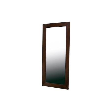 Baxton Studio Doniea Dark Brown Wood Frame Modern Mirror - Rectangle 54-3569